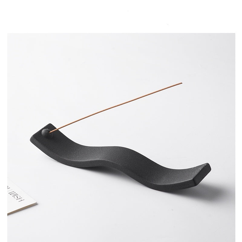 Opal Living Ceramic Wave Incense Holder