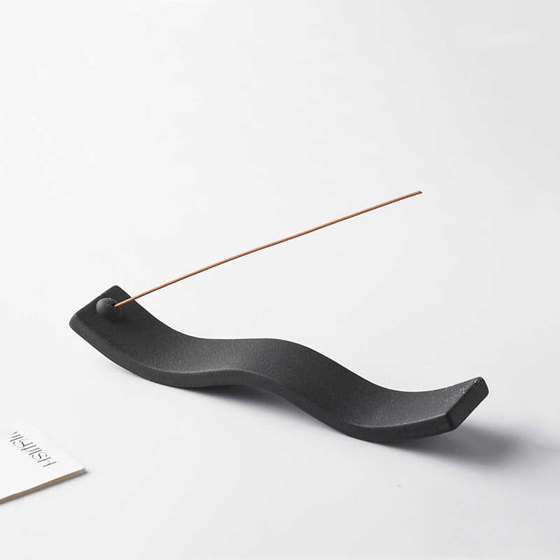 Opal Living Ceramic Wave Incense Holder